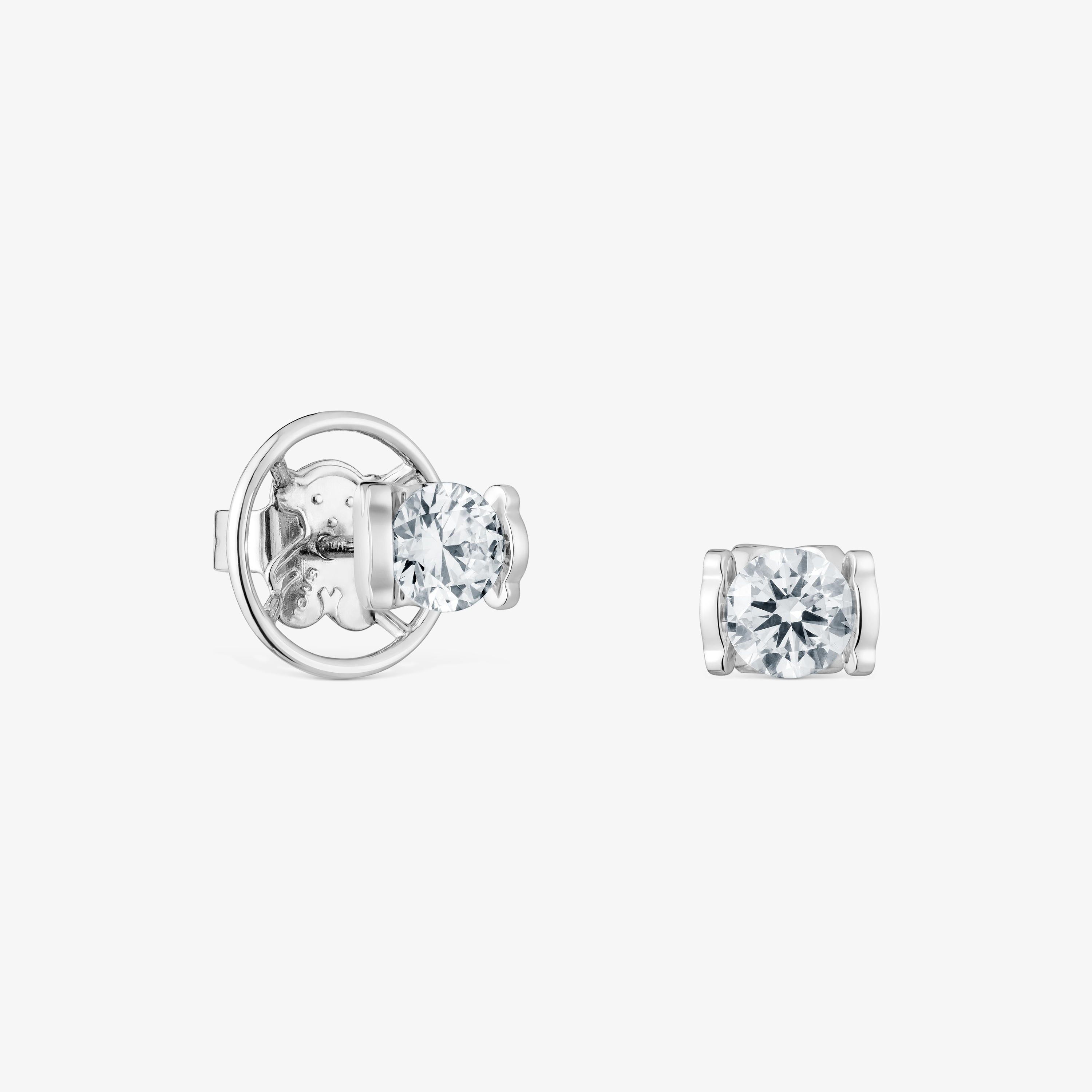 Short platinum Earrings with 1.00ct lab-grown diamonds TOUS Sweet Diamonds LGD