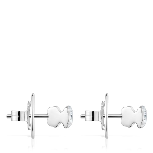 Short platinum Earrings with 1,00ct lab-grown diamonds TOUS Sweet Diamonds LGD