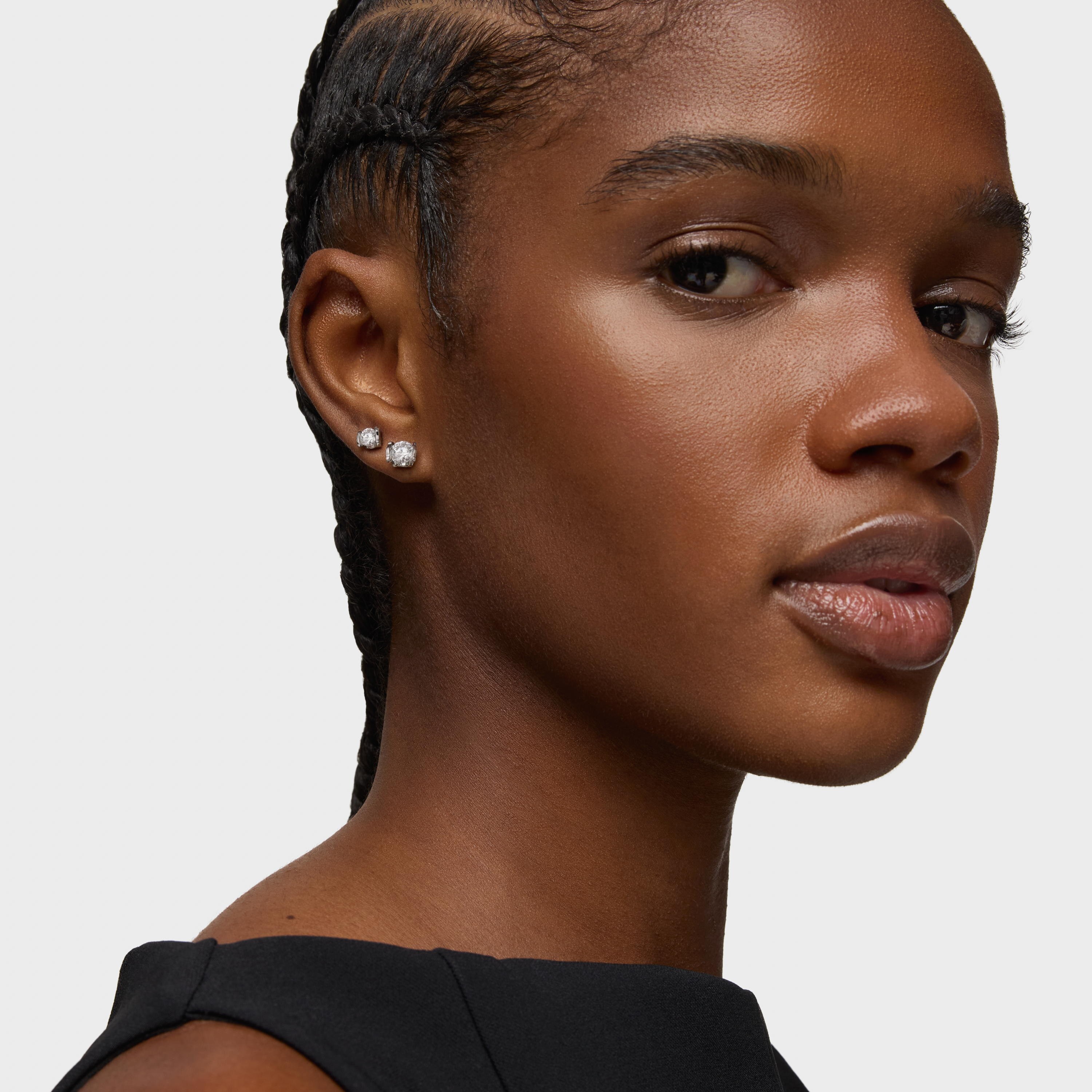 Short platinum Earrings with 1.00ct lab-grown diamonds TOUS Sweet Diamonds LGD