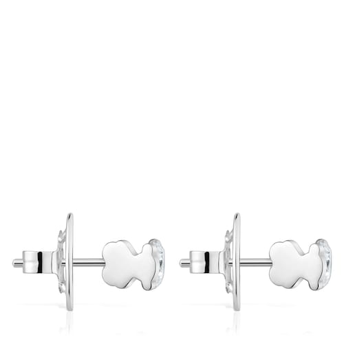 Krátke platinové Náušnice s 1,40 kt syntetickými diamantmi TOUS Sweet Diamonds LGD