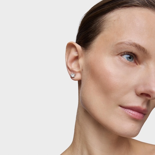 Krátke platinové Náušnice s 1,40 kt syntetickými diamantmi TOUS Sweet Diamonds LGD