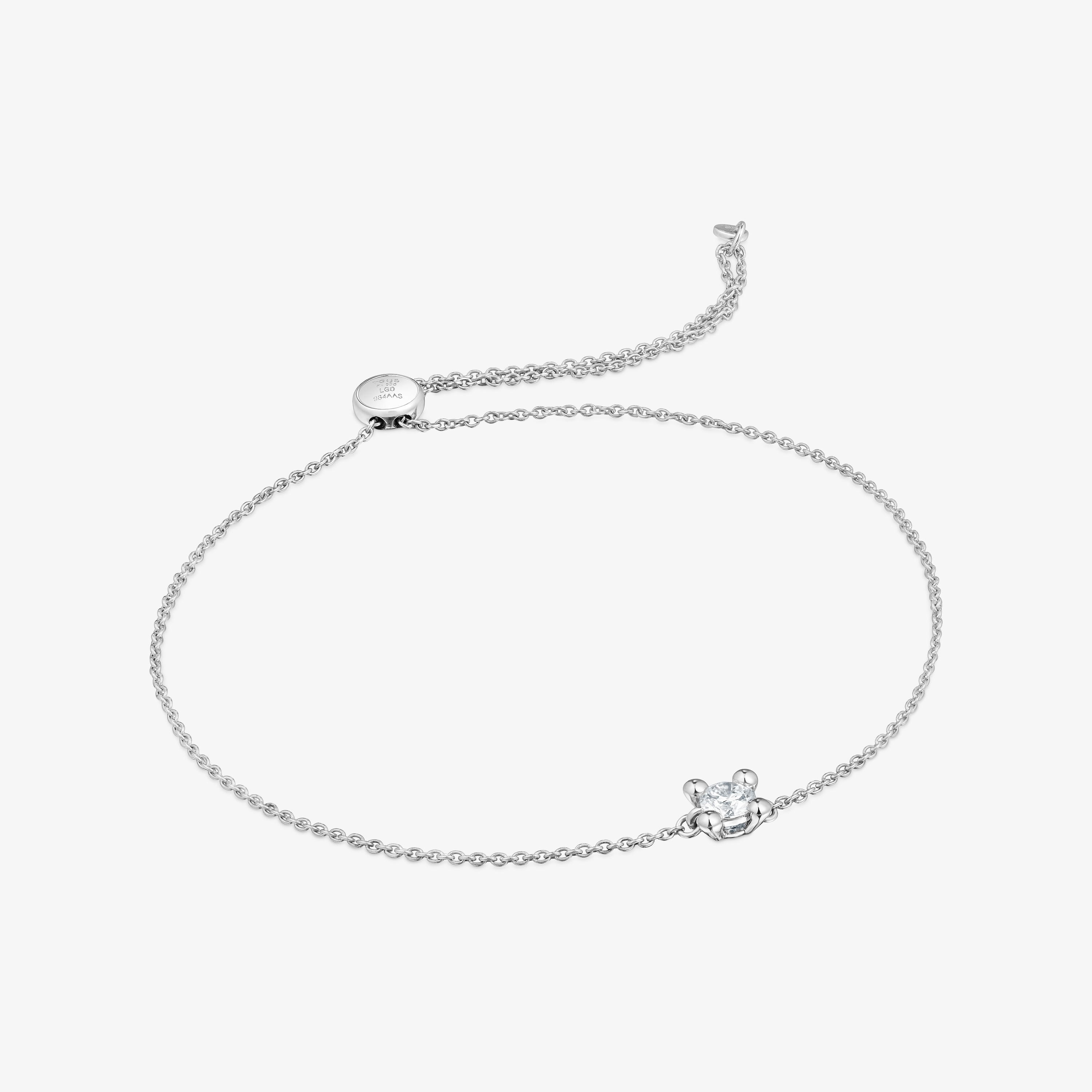 Platinum chain Bracelet with lab-grown diamond TOUS Shine LGD