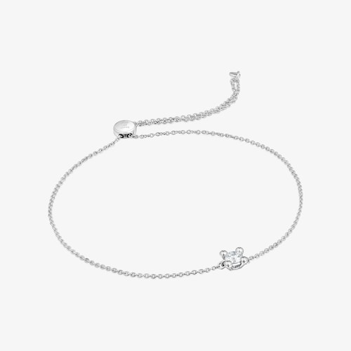 Pulsera cadena de platino con diamante creado en laboratorio Shine LGD