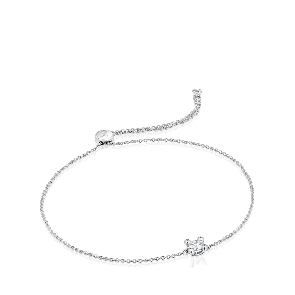 Platinum chain Bracelet with lab-grown diamond TOUS Shine LGD