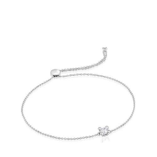 Platinum chain Bracelet with lab-grown diamond TOUS Shine LGD