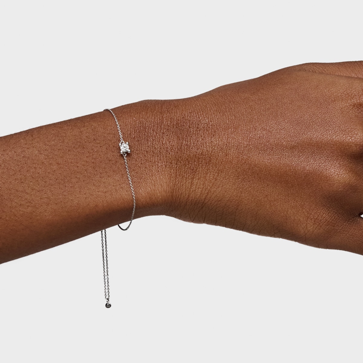 Platinum chain Bracelet with lab-grown diamond TOUS Shine LGD