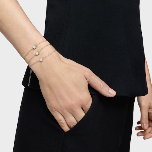 Pulsera cadena de platino con diamante creado en laboratorio 0,50 ct Shine LGD