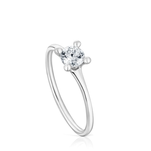 Anillo solitario de platino con diamante creado en laboratorio 0,37 ct Shine LGD