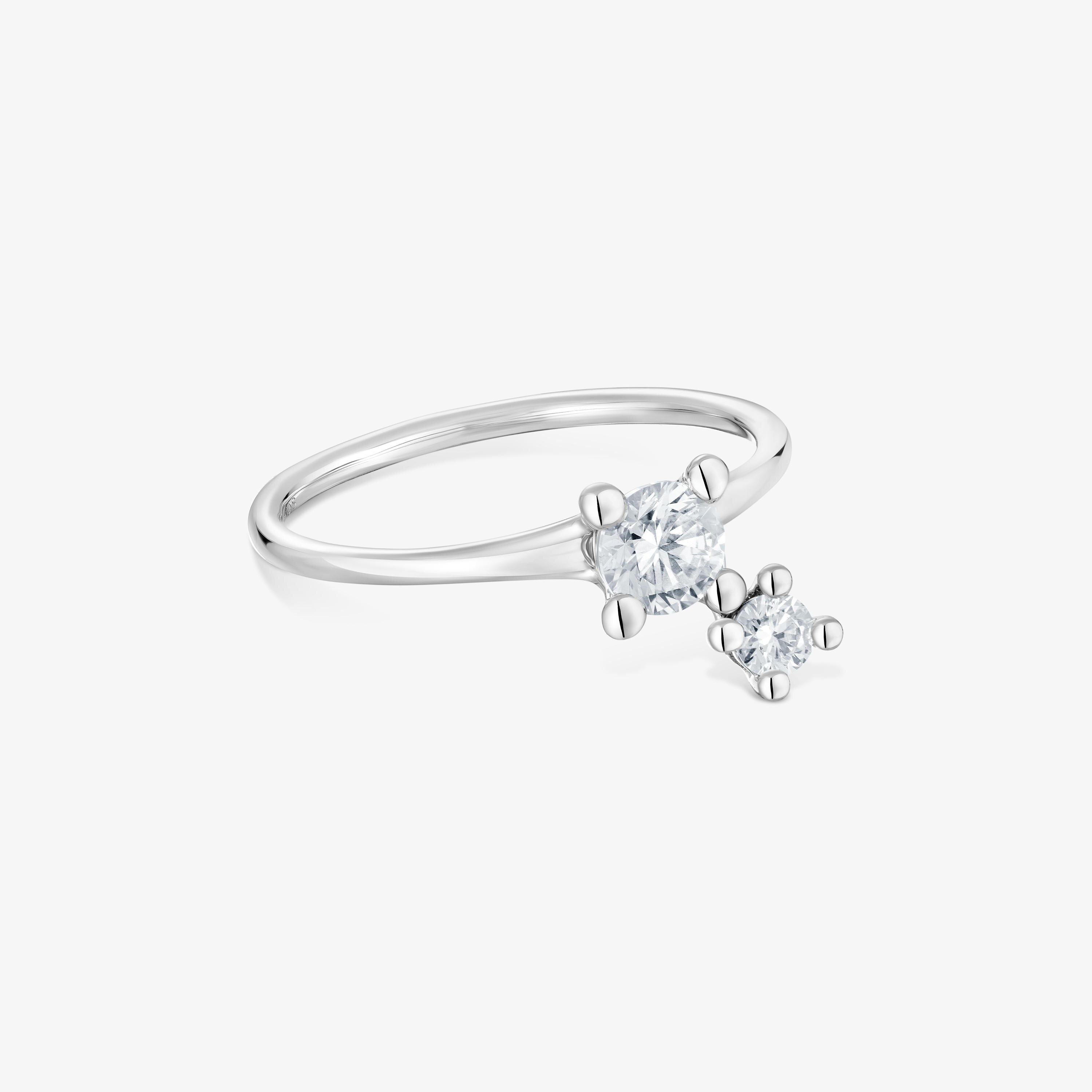 Platinum solitaire Ring and pendant motif with 0.45ct lab-grown diamonds TOUS Shine LGD