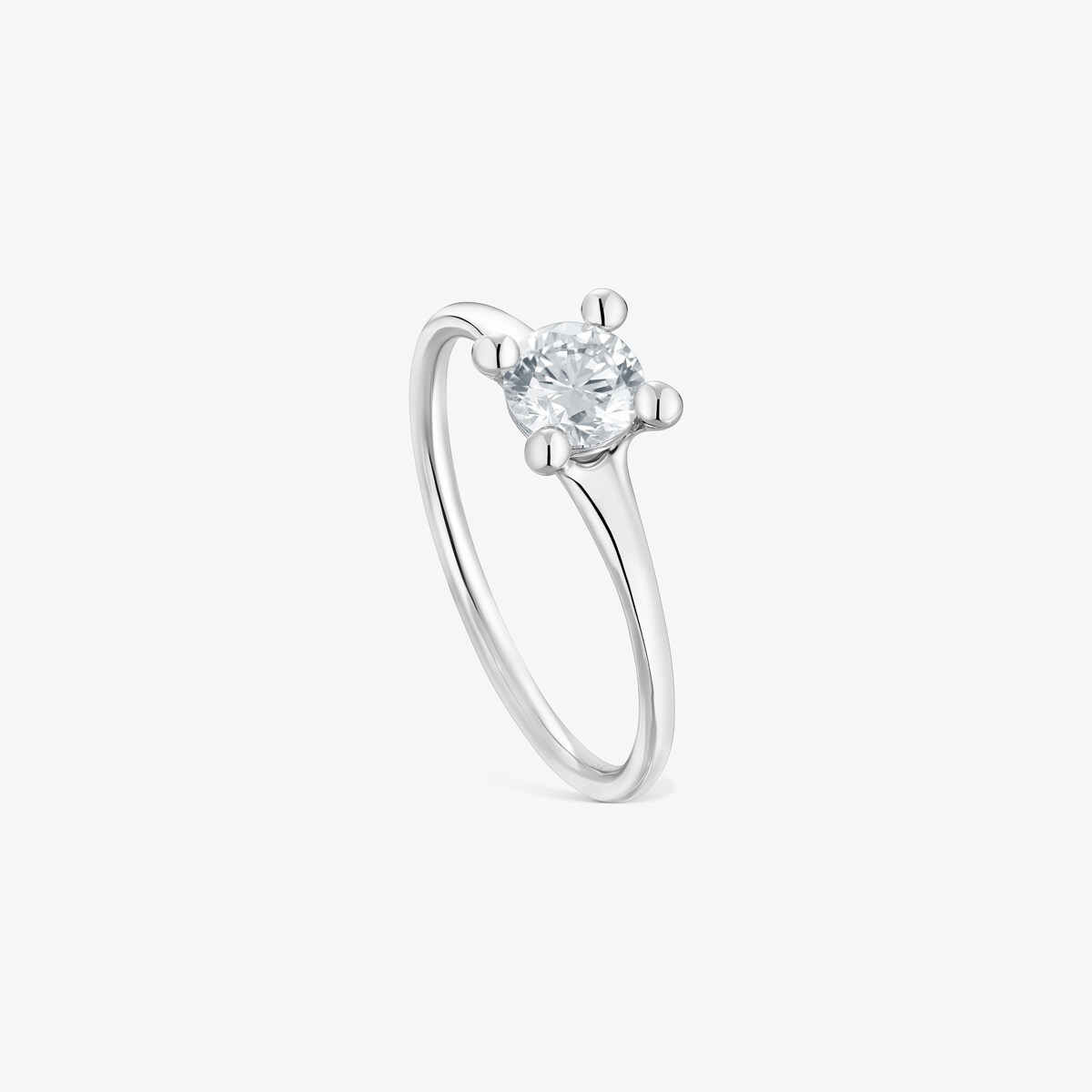 Tous - Anillo Solitario De Platino Con Diamante Creado En Laboratorio 0,50 Ct Shine Lgd Talla 10