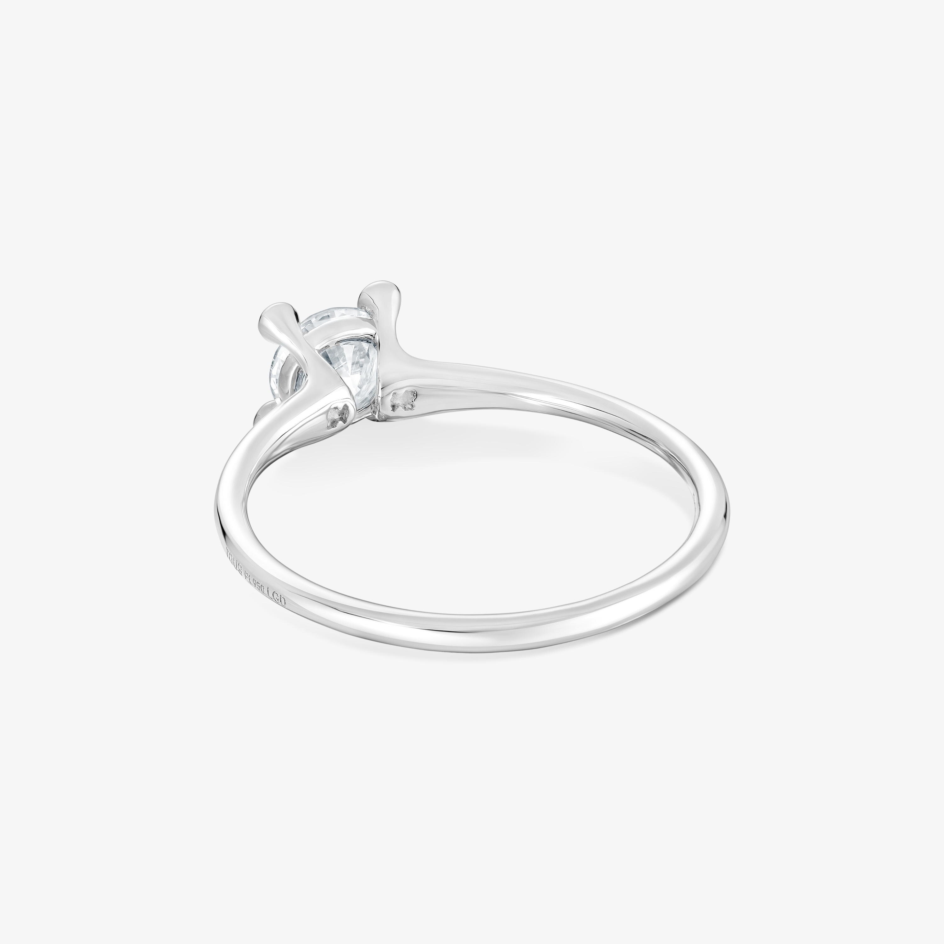 Platinum solitaire Ring with 0.50ct lab-grown diamond TOUS Shine LGD