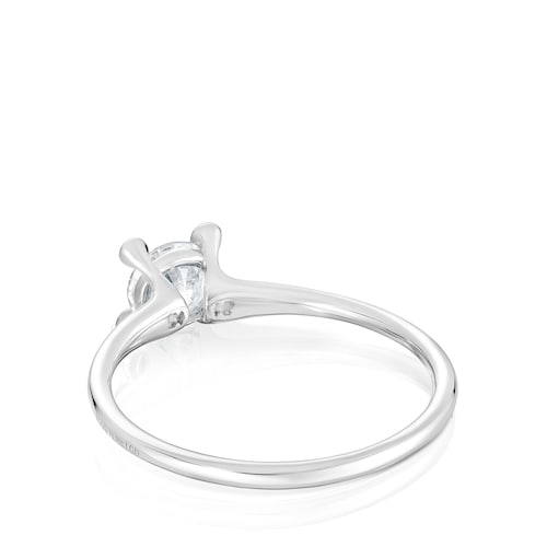 Platinum solitaire Ring with 0,50ct lab-grown diamond TOUS Shine LGD