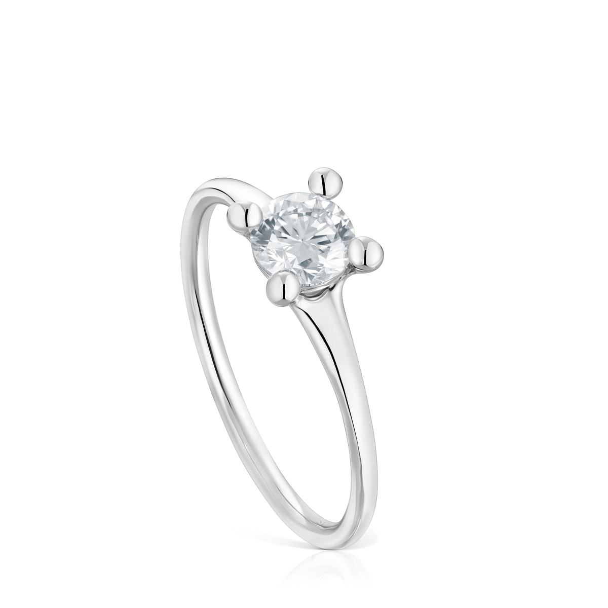 Platinum solitaire Ring with 0,50ct lab-grown diamond TOUS Shine LGD