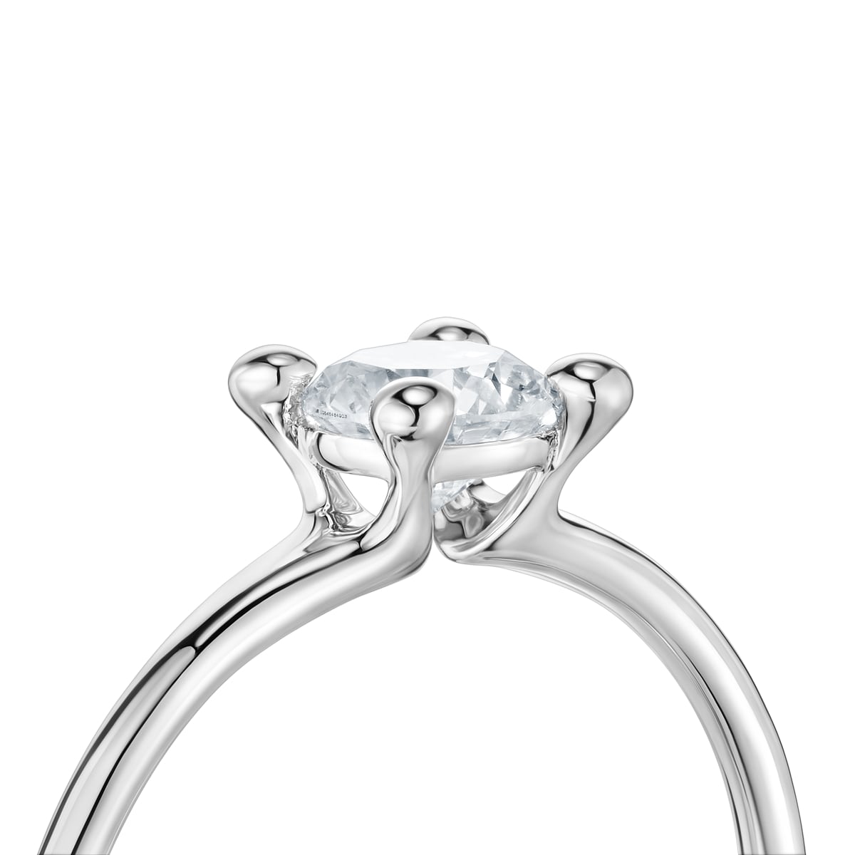 Platinum solitaire Ring with 0,50ct lab-grown diamond TOUS Shine LGD