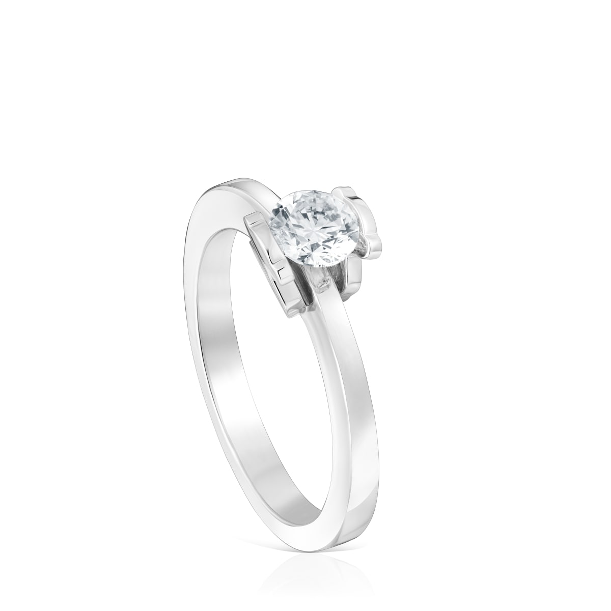 Platinum solitaire Ring with 0,50ct lab-grown diamond TOUS Sweet Diamonds LGD