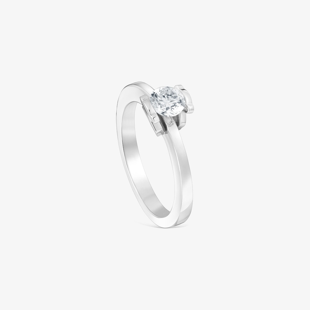 Anillo solitario de platino con diamante creado en laboratorio 0,50 ct Sweet Diamonds LGD