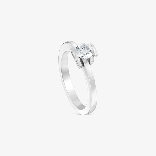 Anillo solitario de platino con diamante creado en laboratorio 0,50 ct Sweet Diamonds LGD