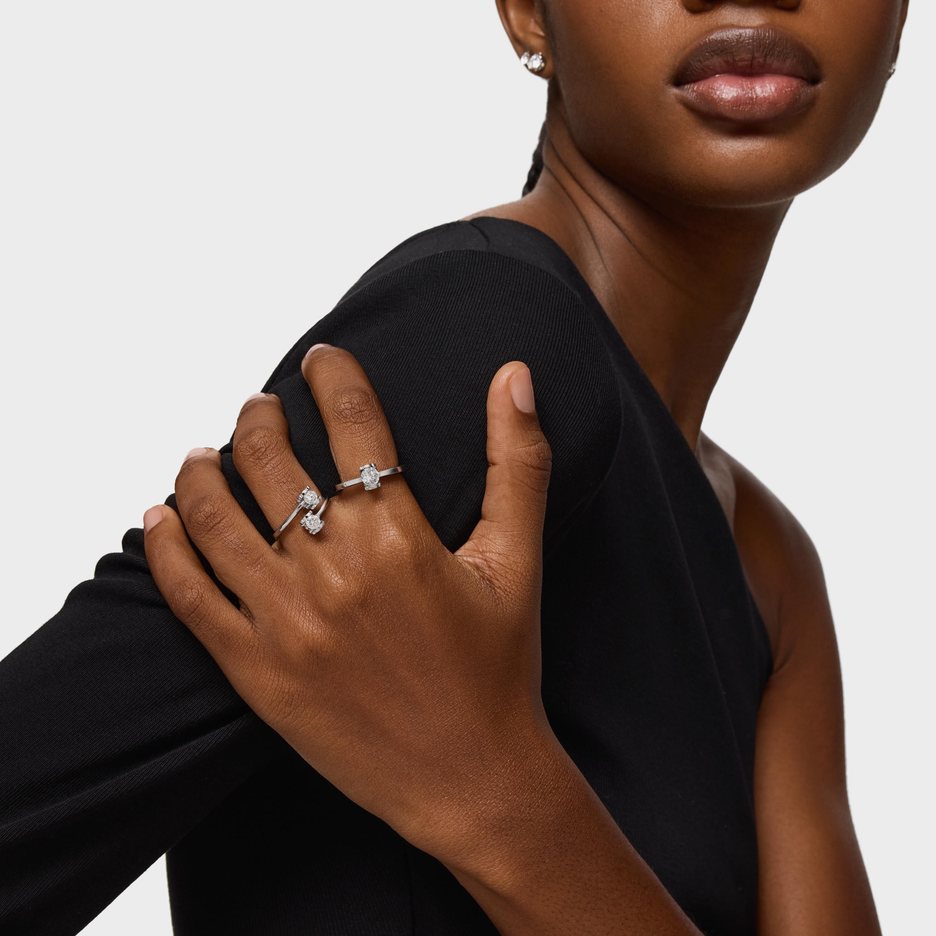Platinum solitaire Ring with 0.50ct lab-grown diamond TOUS Sweet Diamonds LGD