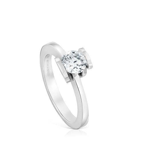 Anillo solitario de platino con diamante creado en laboratorio 0,70 ct Sweet Diamonds LGD