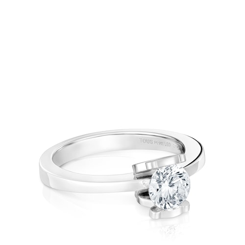 Anillo solitario de platino con diamante creado en laboratorio 0,70 ct Sweet Diamonds LGD