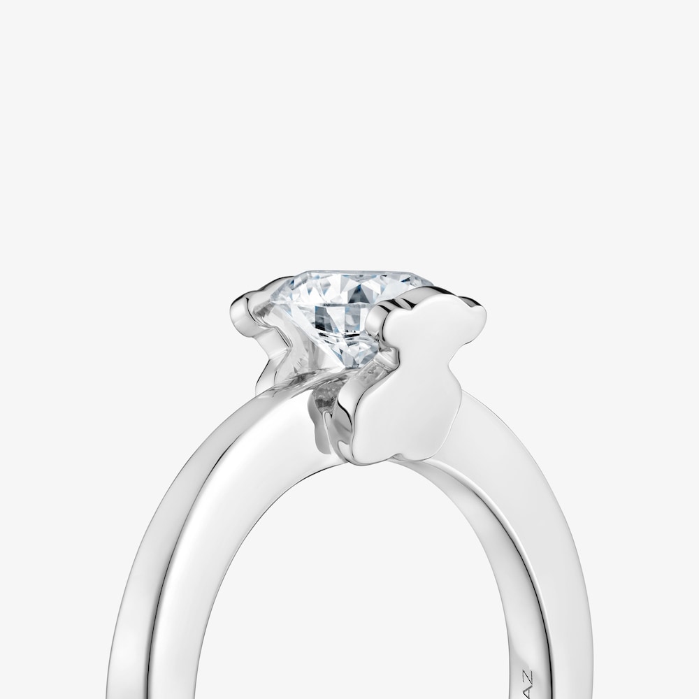 Anillo solitario de platino con diamante creado en laboratorio 0,70 ct Sweet Diamonds LGD