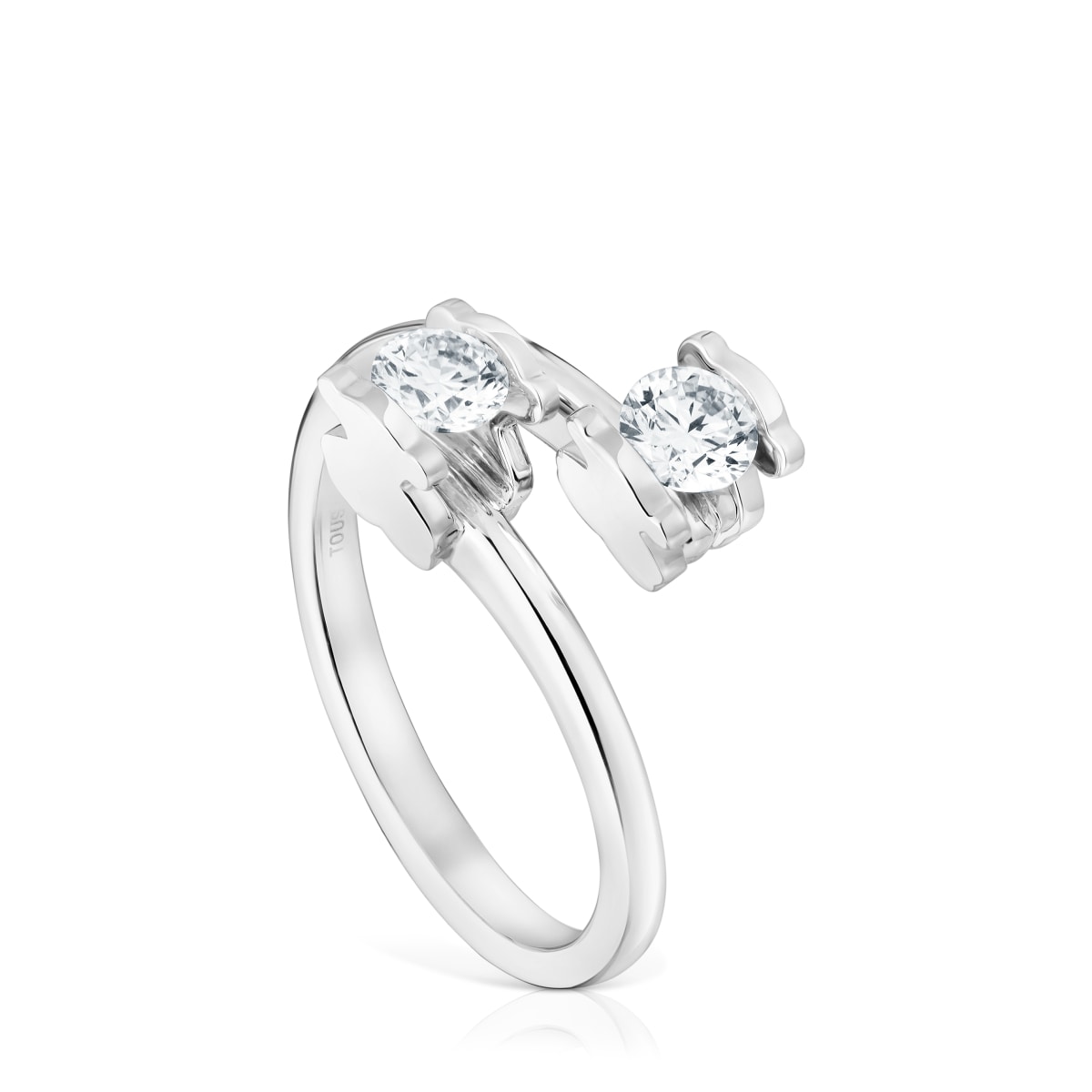 Tous - Anillo Solitario De Platino Con Diamantes Creados En Laboratorio 0,50 Ct Sweet Diamonds Lgd Talla 9