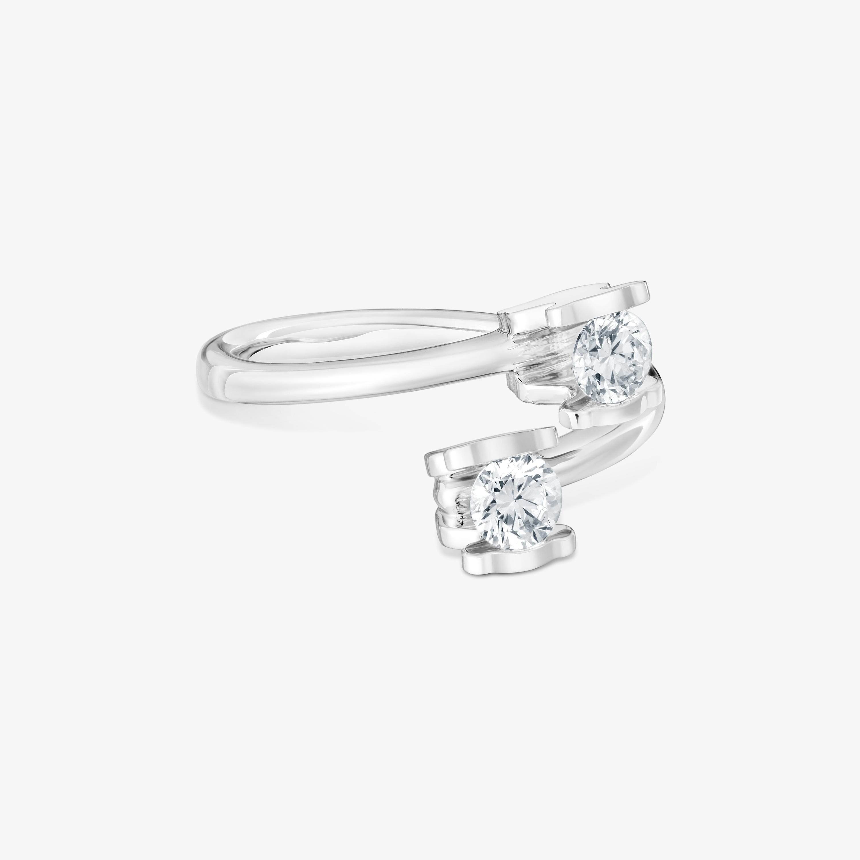 Platinum solitaire Ring with 0.50ct lab-grown Diamonds TOUS Sweet LGD