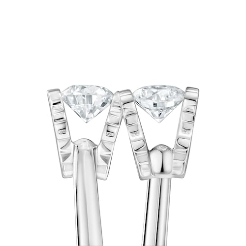 Anillo solitario de platino con diamantes creados en laboratorio 0,50 ct Sweet Diamonds LGD