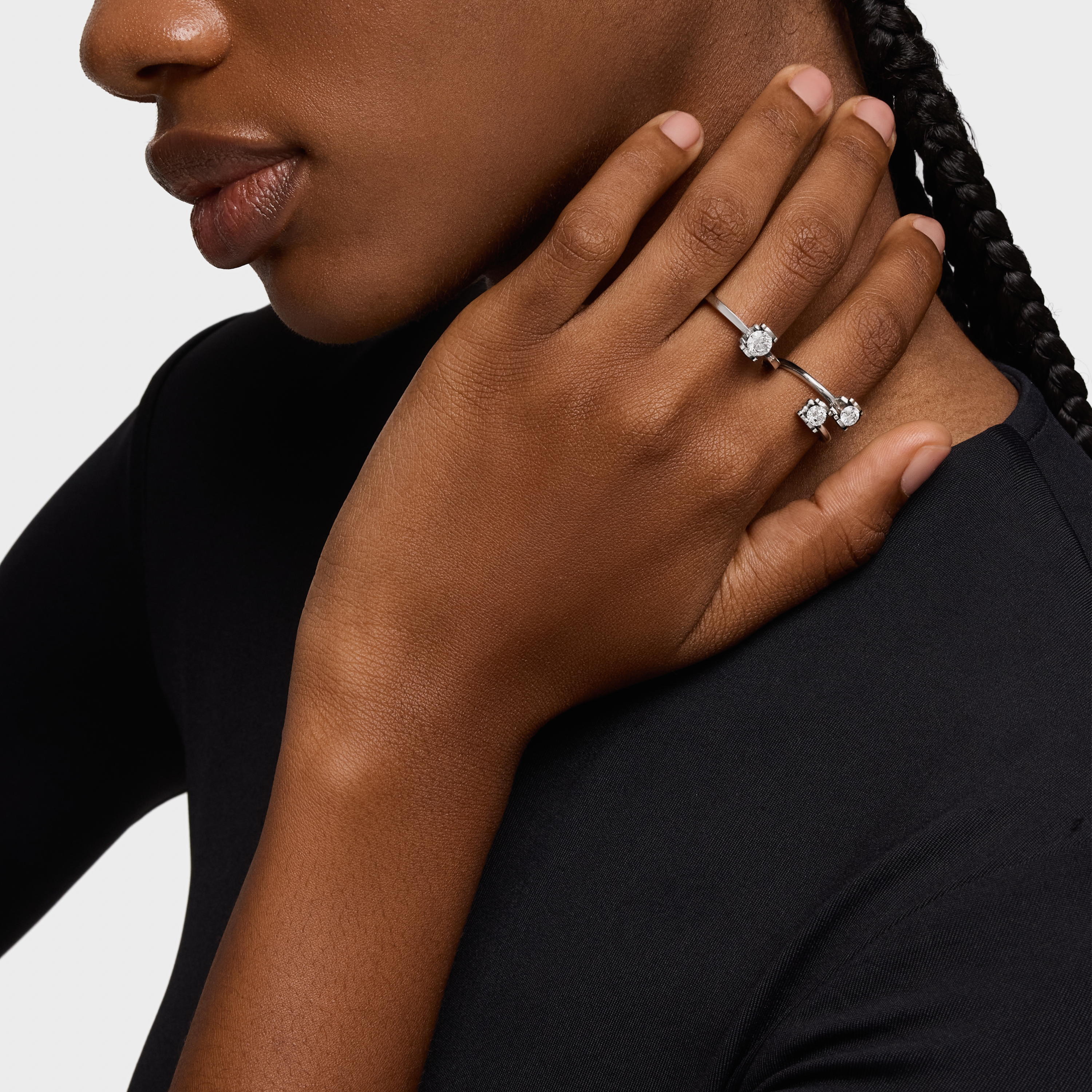 Platinum solitaire Ring with 0.50ct lab-grown Diamonds TOUS Sweet LGD