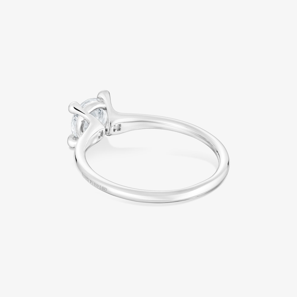 Samostatn&yacute; platinov&yacute; Prsteň s 0,70&nbsp;kt syntetick&yacute;m diamantom TOUS Shine LGD