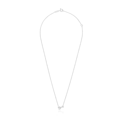 Collar corto de plata motivos corazón Garden Of Love