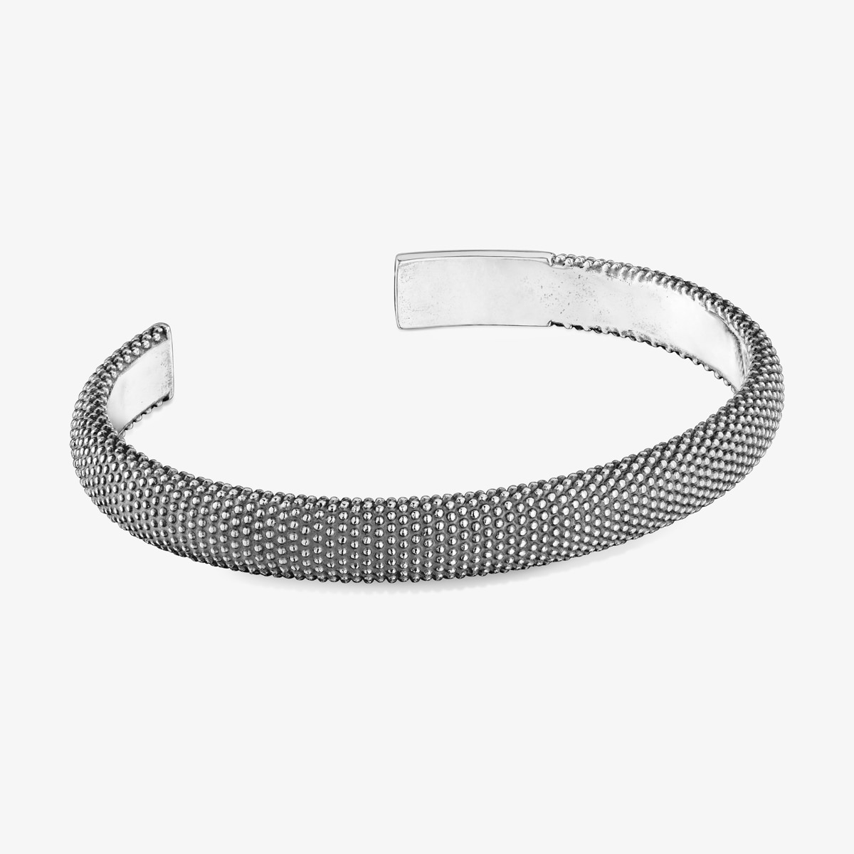 Tous - Pulsera Esclava De Plata Envejecida Tous Man - Negro