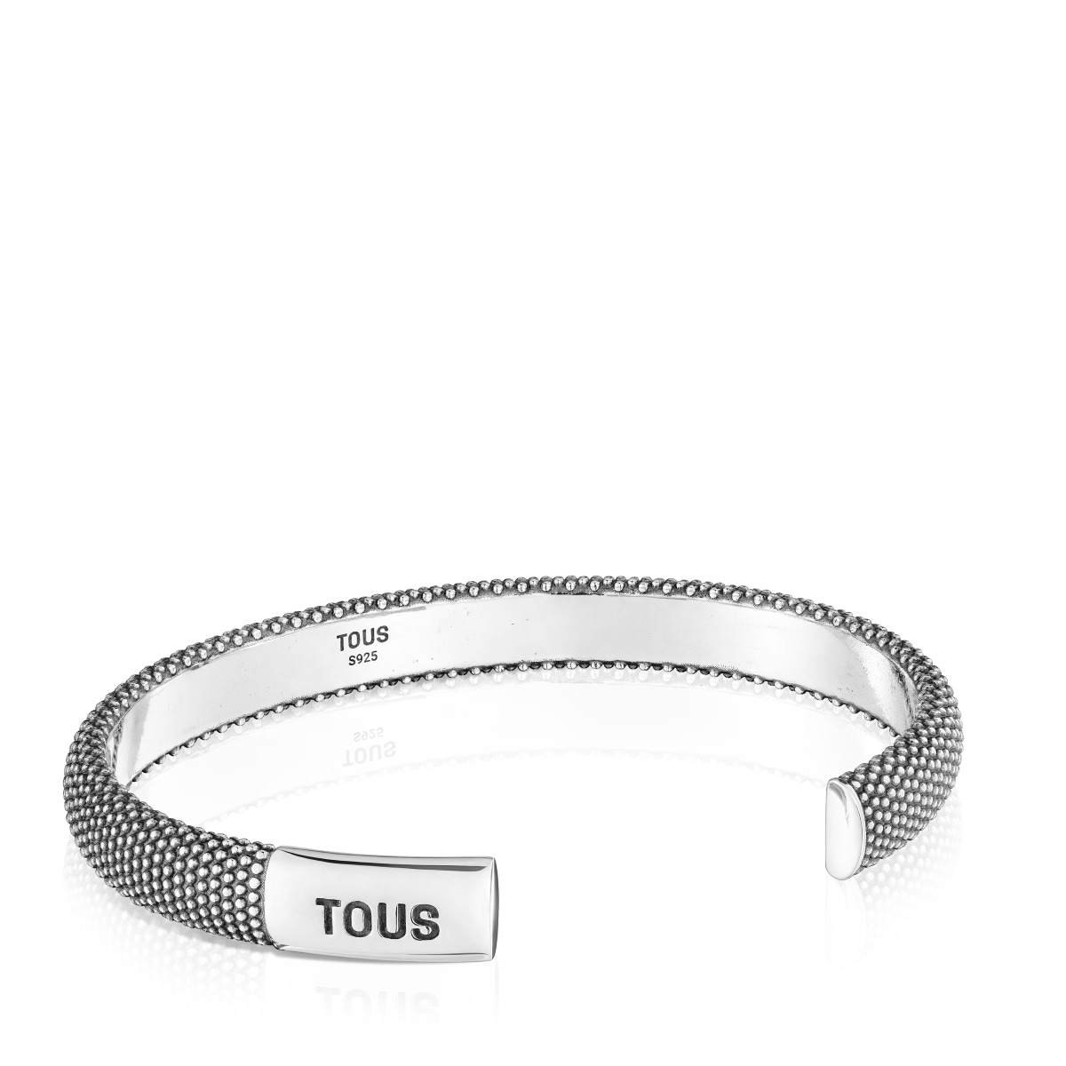 Aged silver textured Bangle TOUS Man