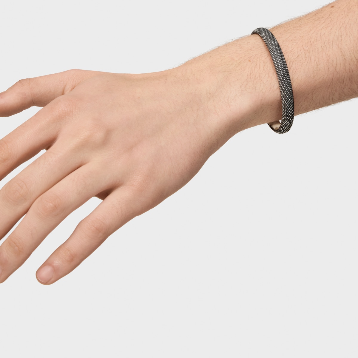 Aged silver textured Bangle TOUS Man