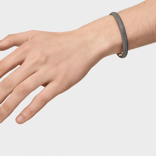 Aged silver textured Bangle TOUS Man