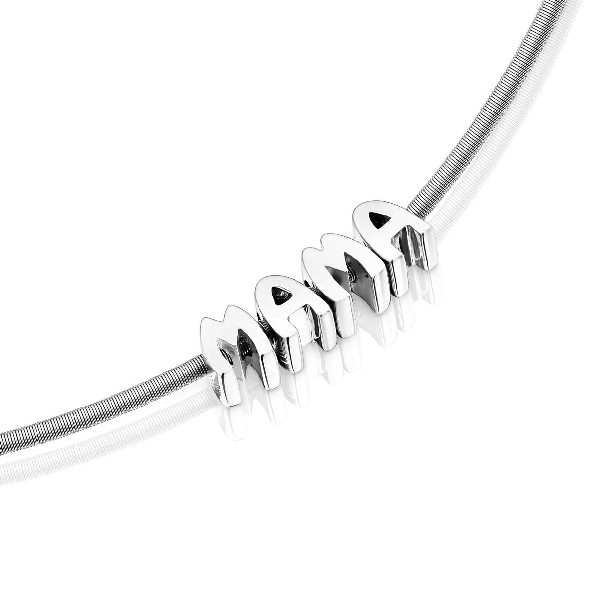 Steel and silver Necklace in Silver TOUS Mama