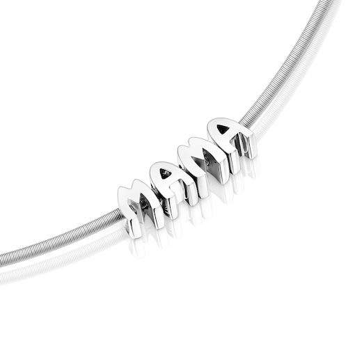 Steel and silver Necklace in Silver TOUS Mama