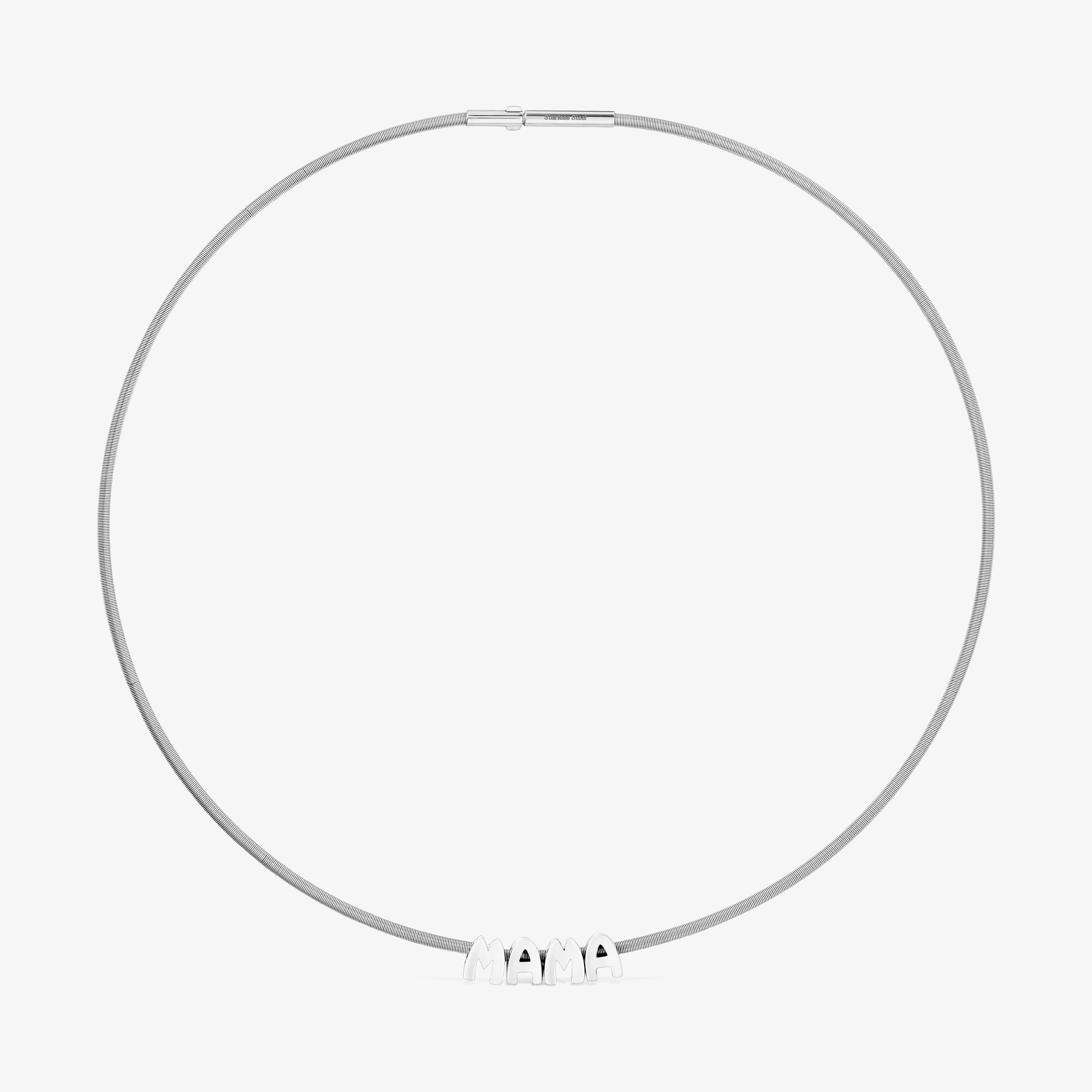 Steel and silver Necklace in Silver TOUS Mama