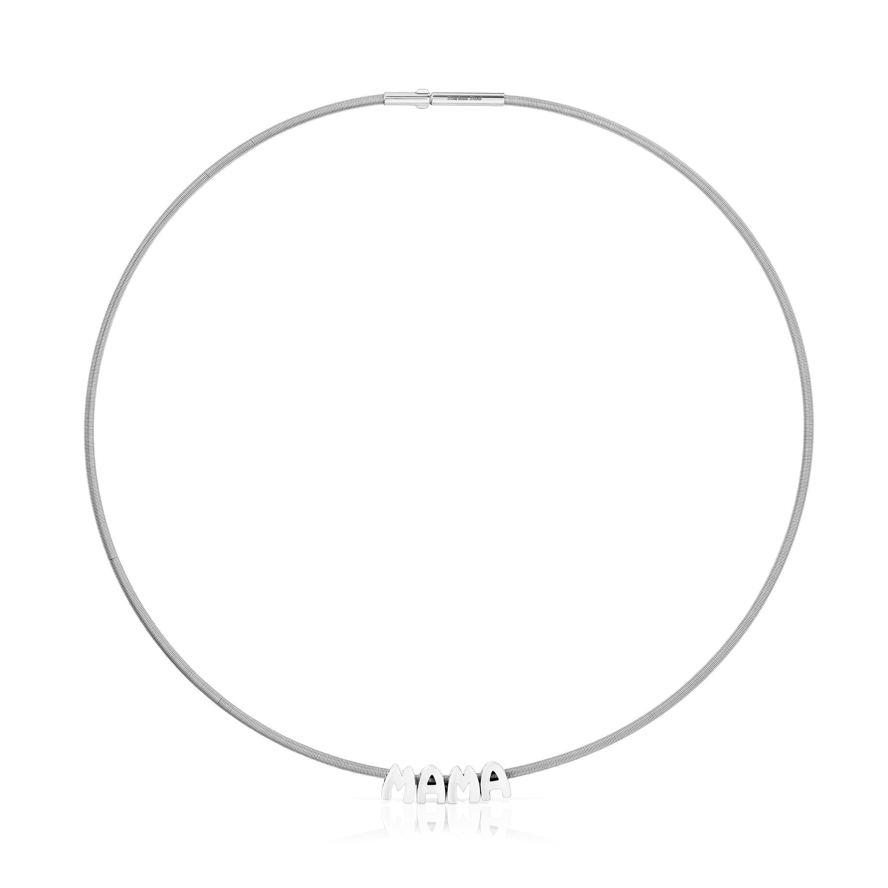 Steel and silver Necklace in Silver TOUS Mama