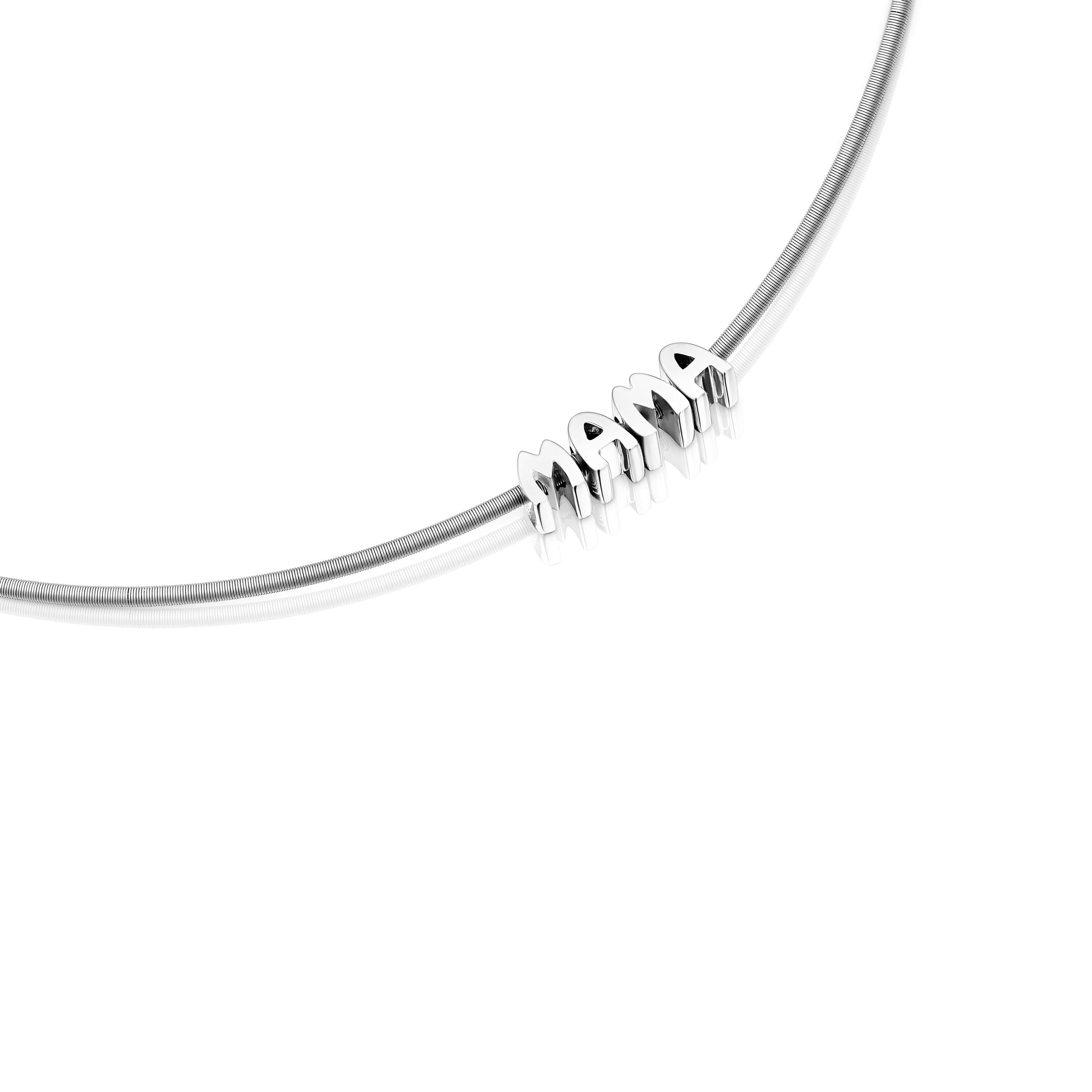 Steel and silver Necklace in Silver TOUS Mama