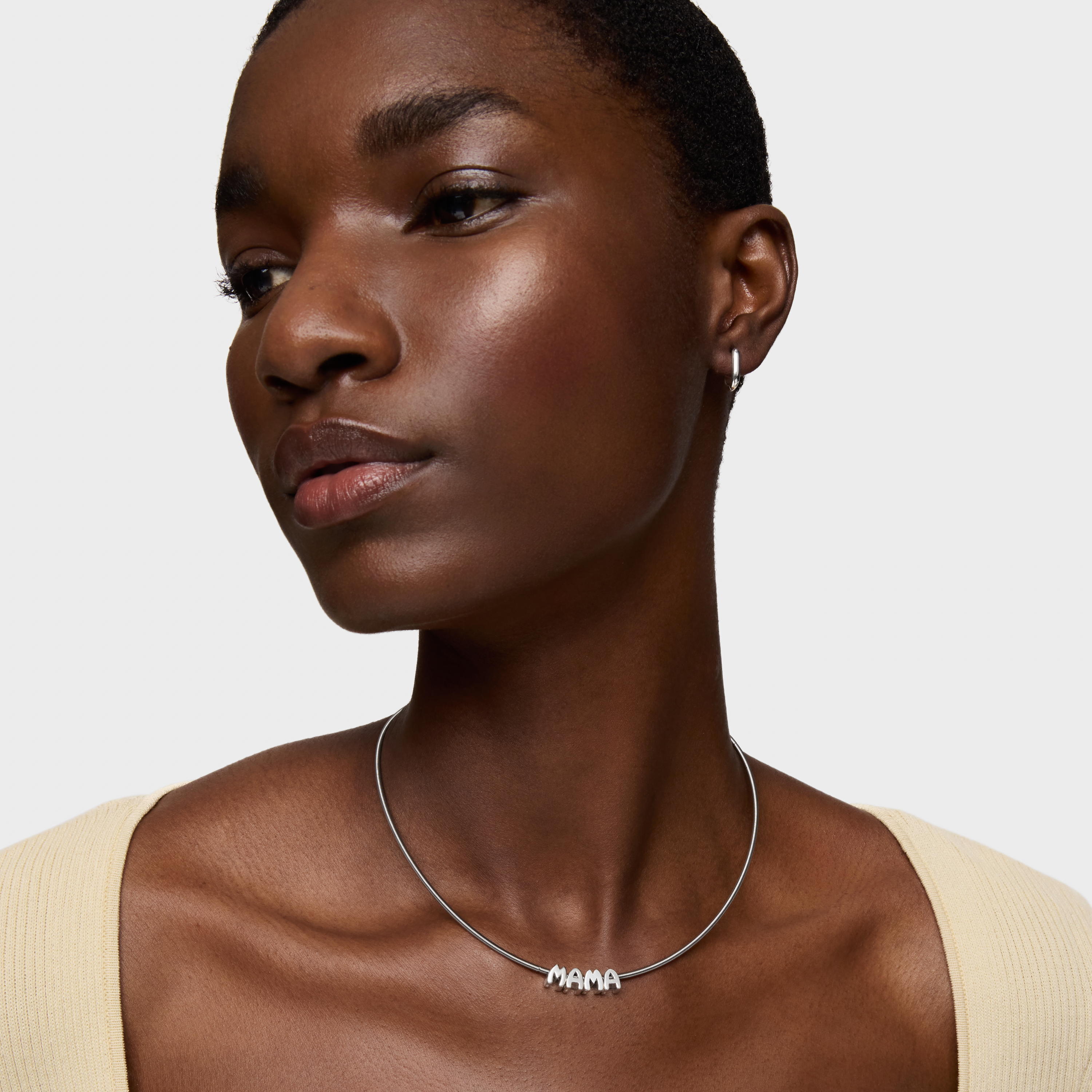 Steel and silver Necklace in Silver TOUS Mama