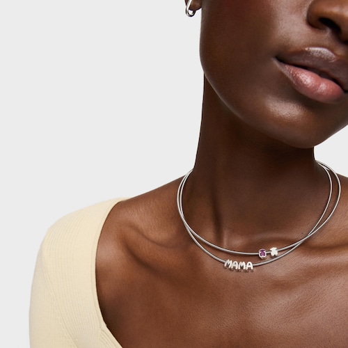 Steel and silver Necklace in Silver TOUS Mama