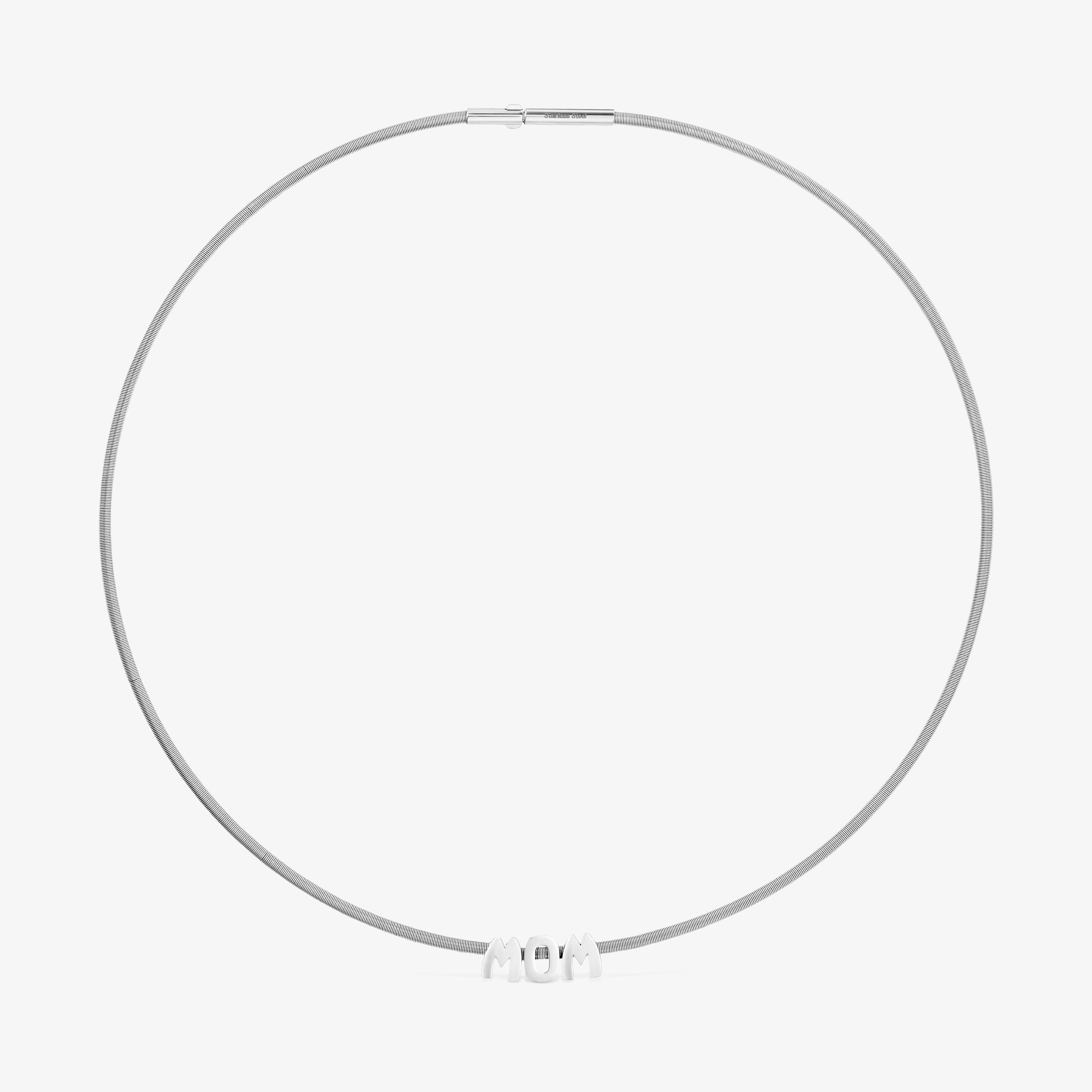 Short steel and silver Necklace TOUS Mom