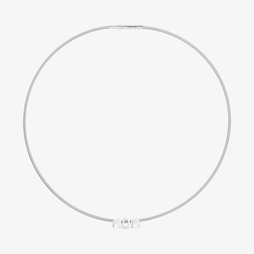 Colar curto em a&ccedil;o e prata TOUS&nbsp;Mom