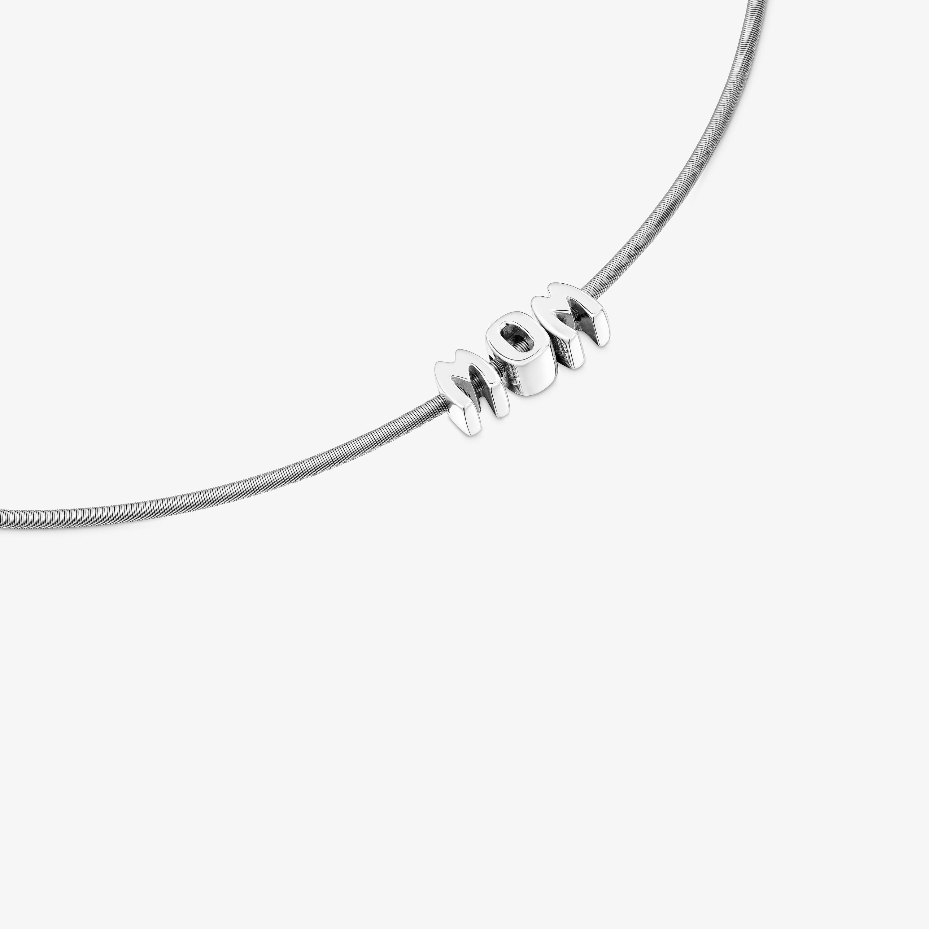 Short steel and silver Necklace TOUS Mom