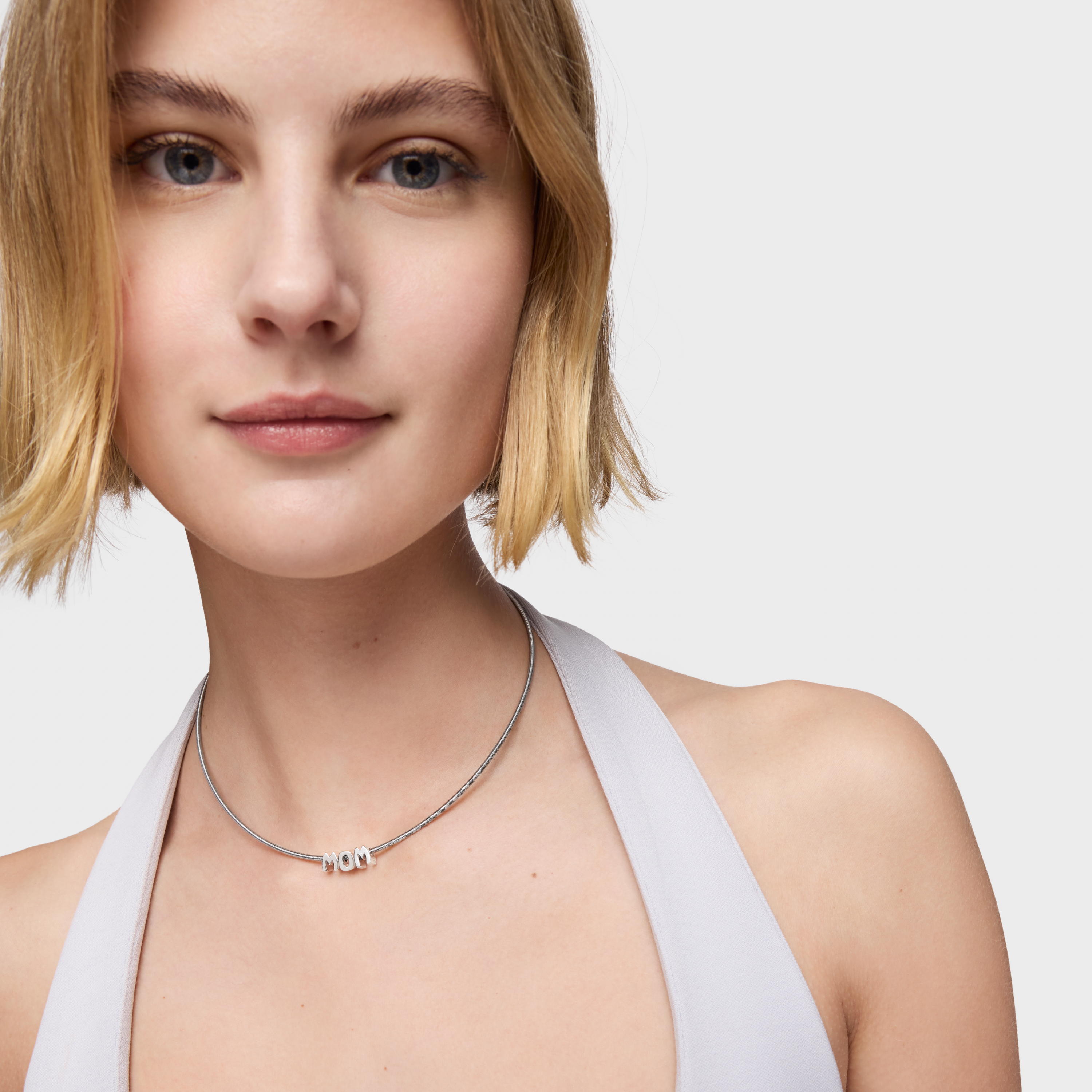 Short steel and silver Necklace TOUS Mom