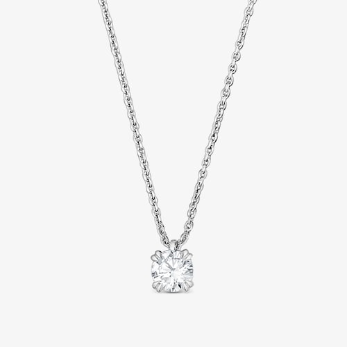 Choker in platino con diamante taglio brillante da 0,25&nbsp;ct creato in laboratorio TOUS Essentials LGD