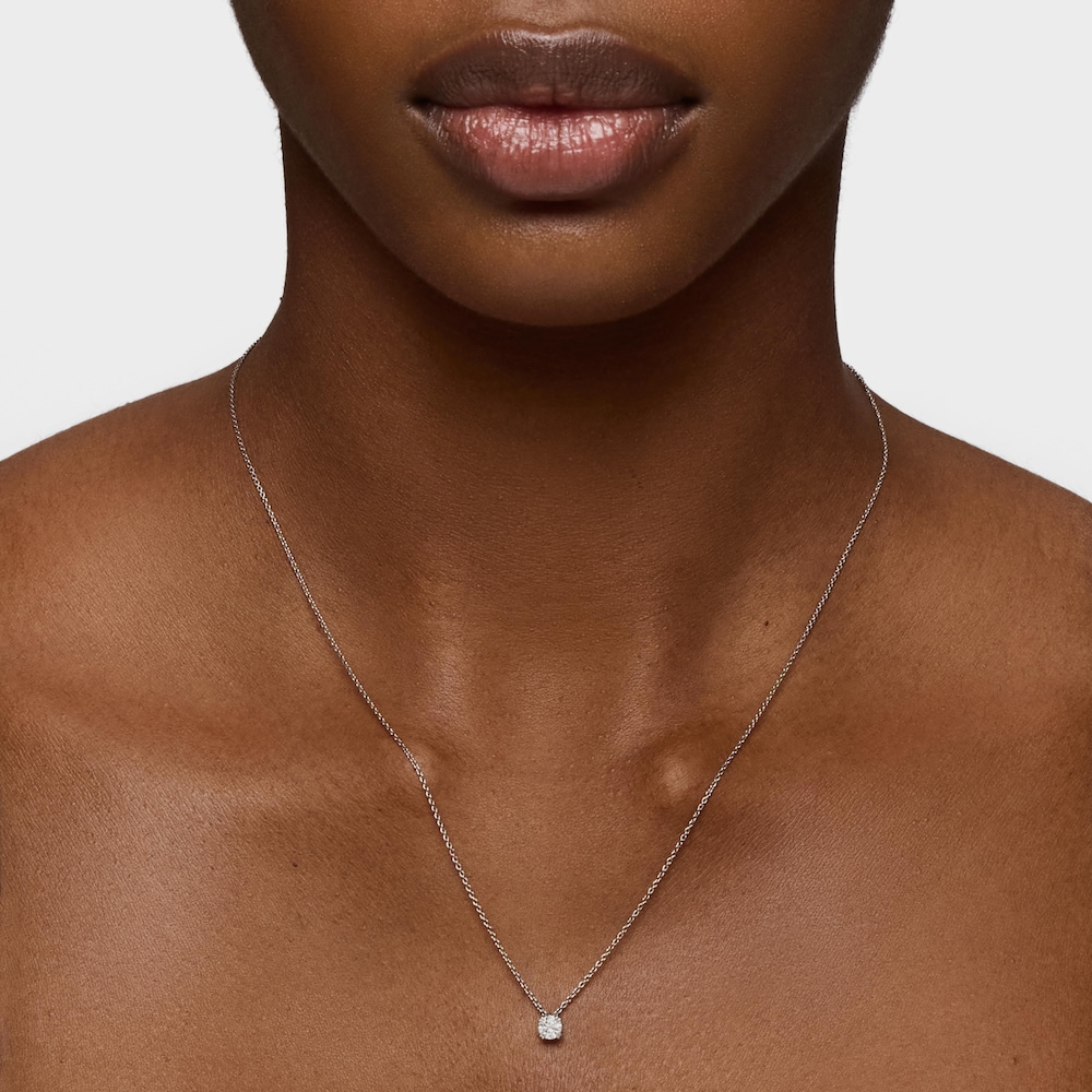 Gargantilla de platino con diamante talla brillante creado en laboratorio 0,25 ct TOUS Essentials LGD