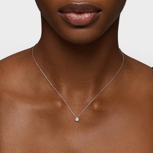 Gargantilha em platina com diamante corte brilhante criado em laboratório 0,25 ct TOUS Essentials LGD