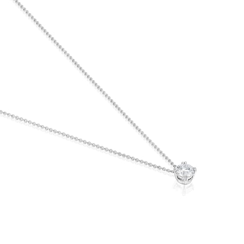 Gargantilha em platina com diamante corte brilhante criado em laboratório 0,50 ct TOUS Essentials LGD